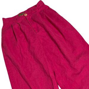 Vintage 80s Esprit pleated high waisted slacks size 5/6 pants trousers Pink